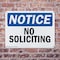 Signmission No Soliciting OSHA Notice Sign, Plastic, 10in W x 7in L, 2PK OS-2PACK-NS-P-710-L-14838 - alternate 3